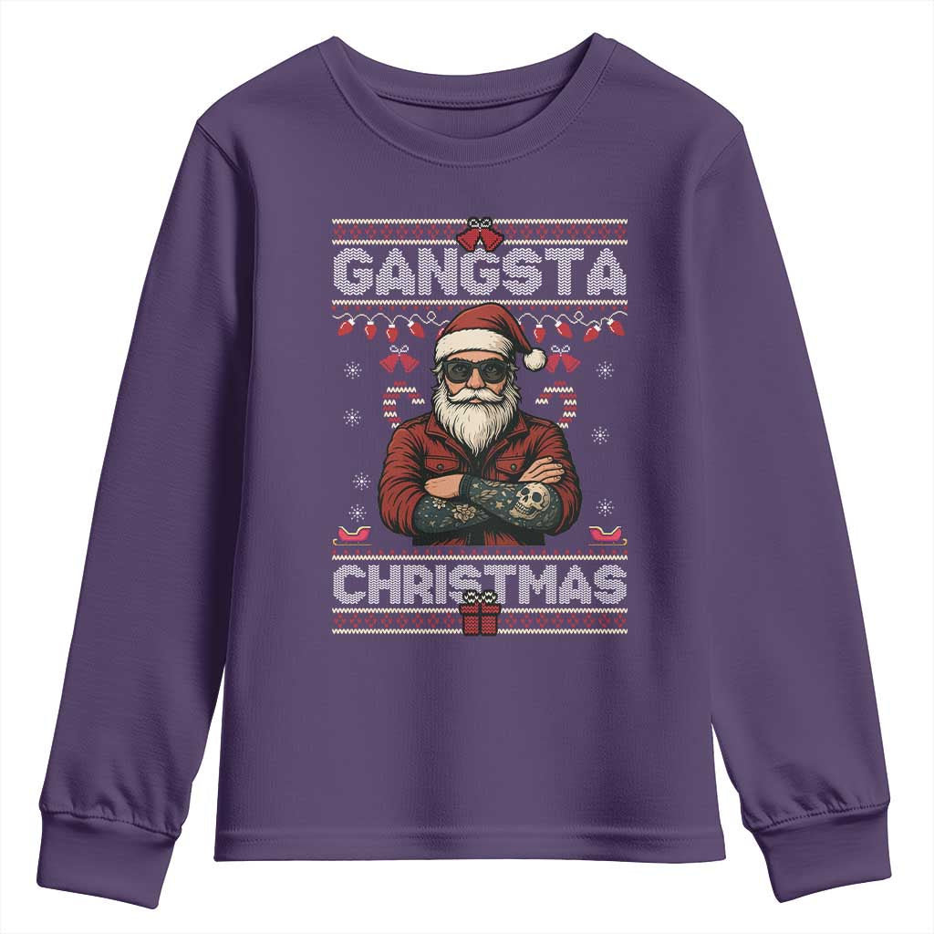 Gangster Santa Claus Hip Hop Rap Christmas Cool Youth Sweatshirt - Wonder Print Shop