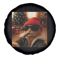 Funny Gangster Cats Christmas Spare Tire Cover Smoking Kitten Meme - Wonder Print Shop