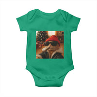 Funny Gangster Cats Christmas Baby Onesie Smoking Kitten Meme - Wonder Print Shop