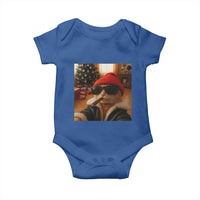 Funny Gangster Cats Christmas Baby Onesie Smoking Kitten Meme - Wonder Print Shop