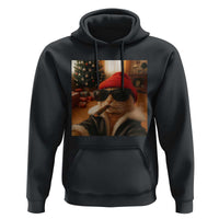 Funny Gangster Cats Christmas Hoodie Smoking Kitten Meme - Wonder Print Shop