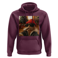 Funny Gangster Cats Christmas Hoodie Smoking Kitten Meme - Wonder Print Shop
