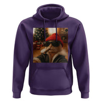 Funny Gangster Cats Christmas Hoodie Smoking Kitten Meme - Wonder Print Shop