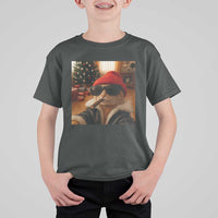 Funny Gangster Cats Christmas T Shirt For Kid Smoking Kitten Meme - Wonder Print Shop