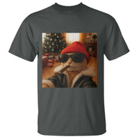 Funny Gangster Cats Christmas T Shirt Smoking Kitten Meme - Wonder Print Shop