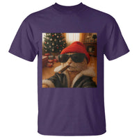 Funny Gangster Cats Christmas T Shirt Smoking Kitten Meme - Wonder Print Shop