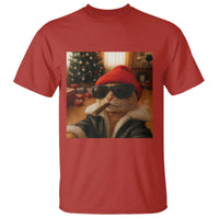 Funny Gangster Cats Christmas T Shirt Smoking Kitten Meme - Wonder Print Shop