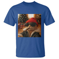 Funny Gangster Cats Christmas T Shirt Smoking Kitten Meme - Wonder Print Shop