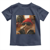 Funny Gangster Cats Christmas Toddler T Shirt Smoking Kitten Meme - Wonder Print Shop