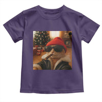 Funny Gangster Cats Christmas Toddler T Shirt Smoking Kitten Meme - Wonder Print Shop
