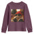 Funny Gangster Cats Christmas Youth Sweatshirt Smoking Kitten Meme - Wonder Print Shop