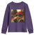 Funny Gangster Cats Christmas Youth Sweatshirt Smoking Kitten Meme - Wonder Print Shop