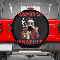 Funny Santa Drinking Beer Christmas Spare Tire Cover Gangster Rock On Hand Xmas - Wonder Print Shop