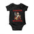 Funny Santa Drinking Beer Christmas Baby Onesie Gangster Rock On Hand Xmas - Wonder Print Shop