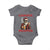 Funny Santa Drinking Beer Christmas Baby Onesie Gangster Rock On Hand Xmas - Wonder Print Shop