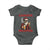 Funny Santa Drinking Beer Christmas Baby Onesie Gangster Rock On Hand Xmas - Wonder Print Shop