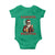 Funny Santa Drinking Beer Christmas Baby Onesie Gangster Rock On Hand Xmas - Wonder Print Shop