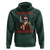 Funny Santa Drinking Beer Christmas Hoodie Gangster Rock On Hand Xmas - Wonder Print Shop
