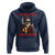 Funny Santa Drinking Beer Christmas Hoodie Gangster Rock On Hand Xmas - Wonder Print Shop