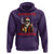 Funny Santa Drinking Beer Christmas Hoodie Gangster Rock On Hand Xmas - Wonder Print Shop
