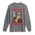 Funny Santa Drinking Beer Christmas Long Sleeve Shirt Gangster Rock On Hand Xmas - Wonder Print Shop