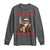 Funny Santa Drinking Beer Christmas Long Sleeve Shirt Gangster Rock On Hand Xmas - Wonder Print Shop