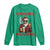 Funny Santa Drinking Beer Christmas Long Sleeve Shirt Gangster Rock On Hand Xmas - Wonder Print Shop