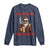 Funny Santa Drinking Beer Christmas Long Sleeve Shirt Gangster Rock On Hand Xmas - Wonder Print Shop