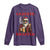 Funny Santa Drinking Beer Christmas Long Sleeve Shirt Gangster Rock On Hand Xmas - Wonder Print Shop