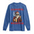 Funny Santa Drinking Beer Christmas Long Sleeve Shirt Gangster Rock On Hand Xmas - Wonder Print Shop