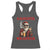 Funny Santa Drinking Beer Christmas Racerback Tank Top Gangster Rock On Hand Xmas - Wonder Print Shop