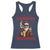 Funny Santa Drinking Beer Christmas Racerback Tank Top Gangster Rock On Hand Xmas - Wonder Print Shop