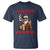 Funny Santa Drinking Beer Christmas T Shirt Gangster Rock On Hand Xmas - Wonder Print Shop