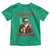 Funny Santa Drinking Beer Christmas Toddler T Shirt Gangster Rock On Hand Xmas - Wonder Print Shop