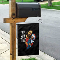 Funny Jesus Santa Meme Garden Flag We Saw That Christmas - Wonder Print Shop
