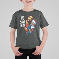 Funny Jesus Santa Meme T Shirt For Kid We Saw That Christmas - Wonder Print Shop