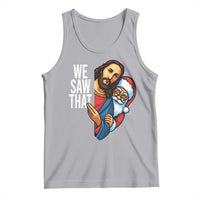 Funny Jesus Santa Meme Tank Top We Saw That Christmas - Wonder Print Shop