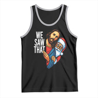 Funny Jesus Santa Meme Tank Top We Saw That Christmas - Wonder Print Shop