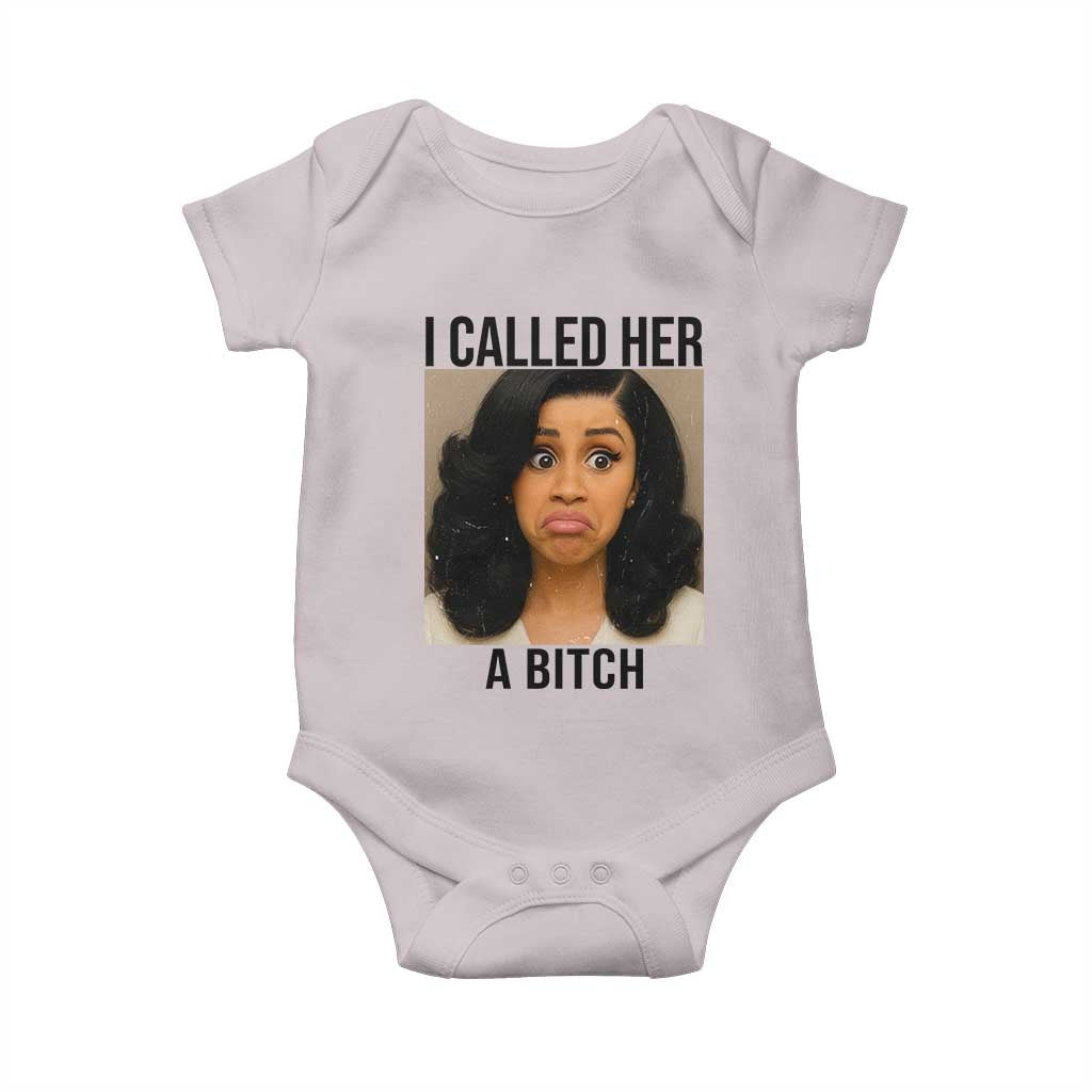 Funny Doll Face Meme Baby Onesie I Called Her A Bitch - Wonder Print Shop