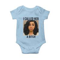 Funny Doll Face Meme Baby Onesie I Called Her A Bitch - Wonder Print Shop