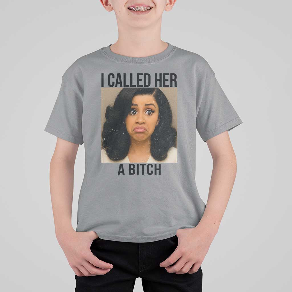 Funny Doll Face Meme T Shirt For Kid I Called Her A Bitch - Wonder Print Shop