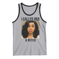 Funny Doll Face Meme Tank Top I Called Her A Bitch - Wonder Print Shop