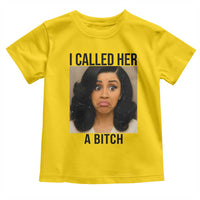 Funny Doll Face Meme Toddler T Shirt I Called Her A Bitch - Wonder Print Shop