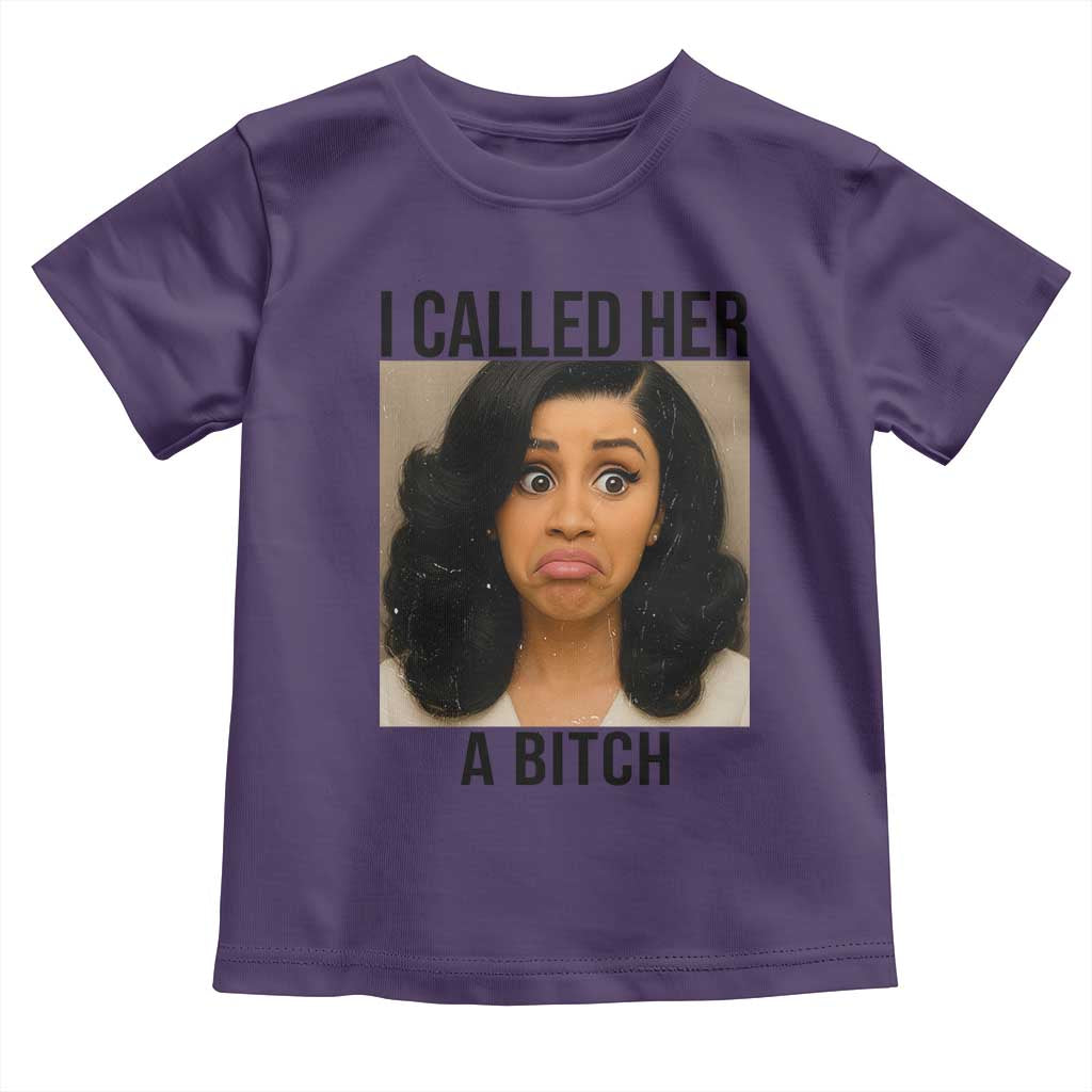 Funny Doll Face Meme Toddler T Shirt I Called Her A Bitch - Wonder Print Shop