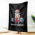 Funny Santa Gym Xmas Throw Blanket Healthy Christmas - Wonder Print Shop