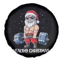 Funny Santa Gym Xmas Spare Tire Cover Healthy Christmas - Wonder Print Shop