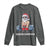 Funny Santa Gym Xmas Long Sleeve Shirt Healthy Christmas - Wonder Print Shop
