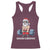 Funny Santa Gym Xmas Racerback Tank Top Healthy Christmas - Wonder Print Shop