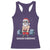 Funny Santa Gym Xmas Racerback Tank Top Healthy Christmas - Wonder Print Shop