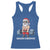 Funny Santa Gym Xmas Racerback Tank Top Healthy Christmas - Wonder Print Shop